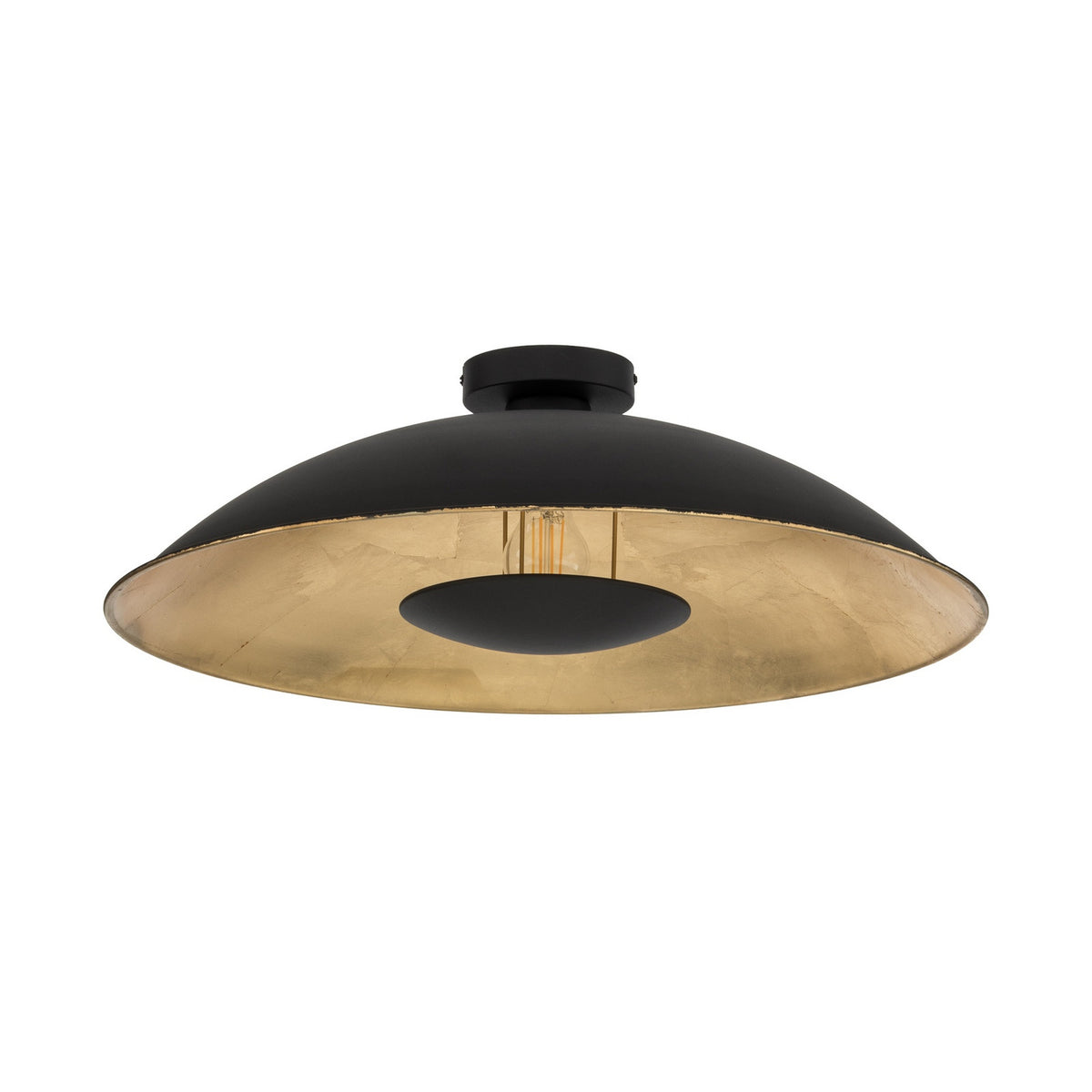 Emilienne 23 3/4" Black and Gold Ceiling Light