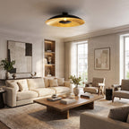 Lucande Narisara Ceiling Light, 31.5 in, black/gold
