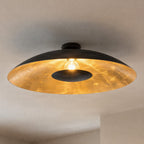 Lucande Narisara Ceiling Light, 31.5 in, black/gold