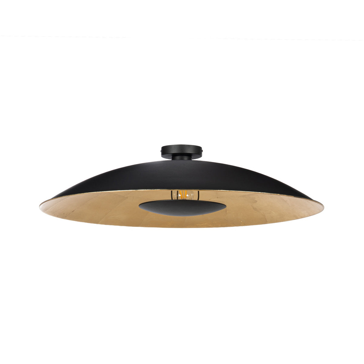 Lucande Narisara Ceiling Light, 31.5 in, black/gold