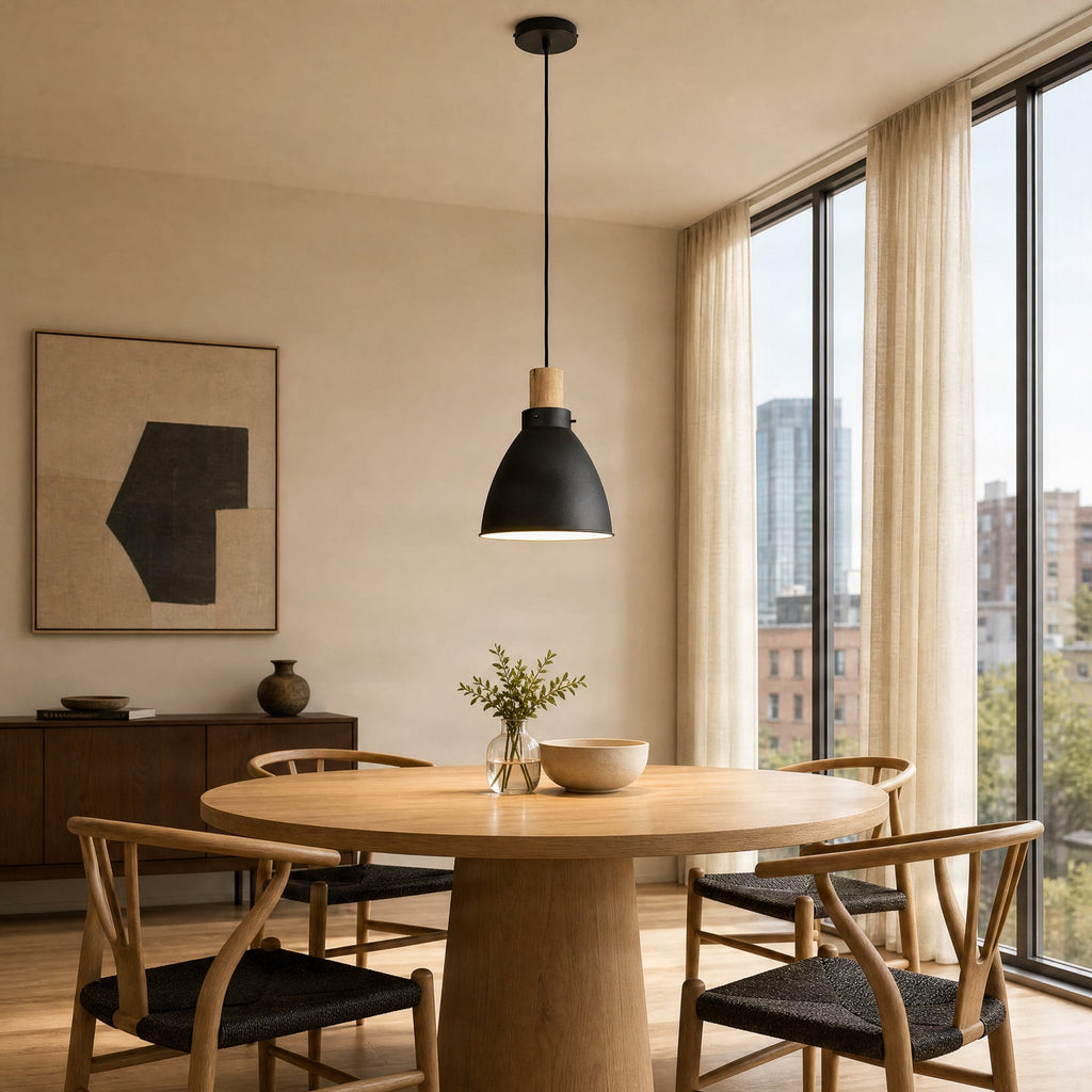 Trebale 11 1/4" Black Pendant Light