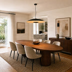 Narisara 31 1/2" Black and Gold Pendant Light