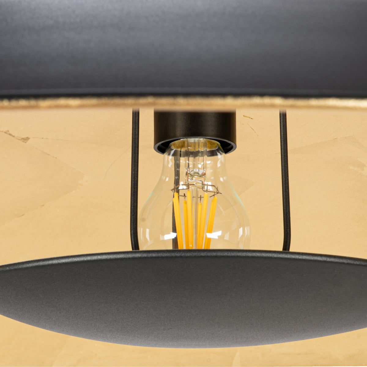 Narisara 31 1/2" Black and Gold Pendant Light