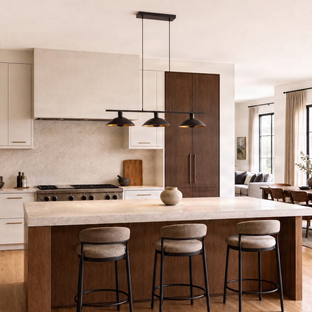 Narisara 46 1/2" Black and Gold Pendant Light
