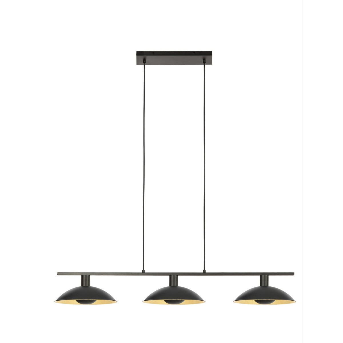 Narisara 46 1/2" Black and Gold Pendant Light