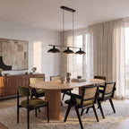 Narisara 46 1/2" Black and Gold Pendant Light