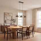 Narisara 46 1/2" Black and Gold Pendant Light