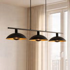 Narisara 46 1/2" Black and Gold Pendant Light