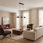 Narisara 46 1/2" Black and Gold Pendant Light