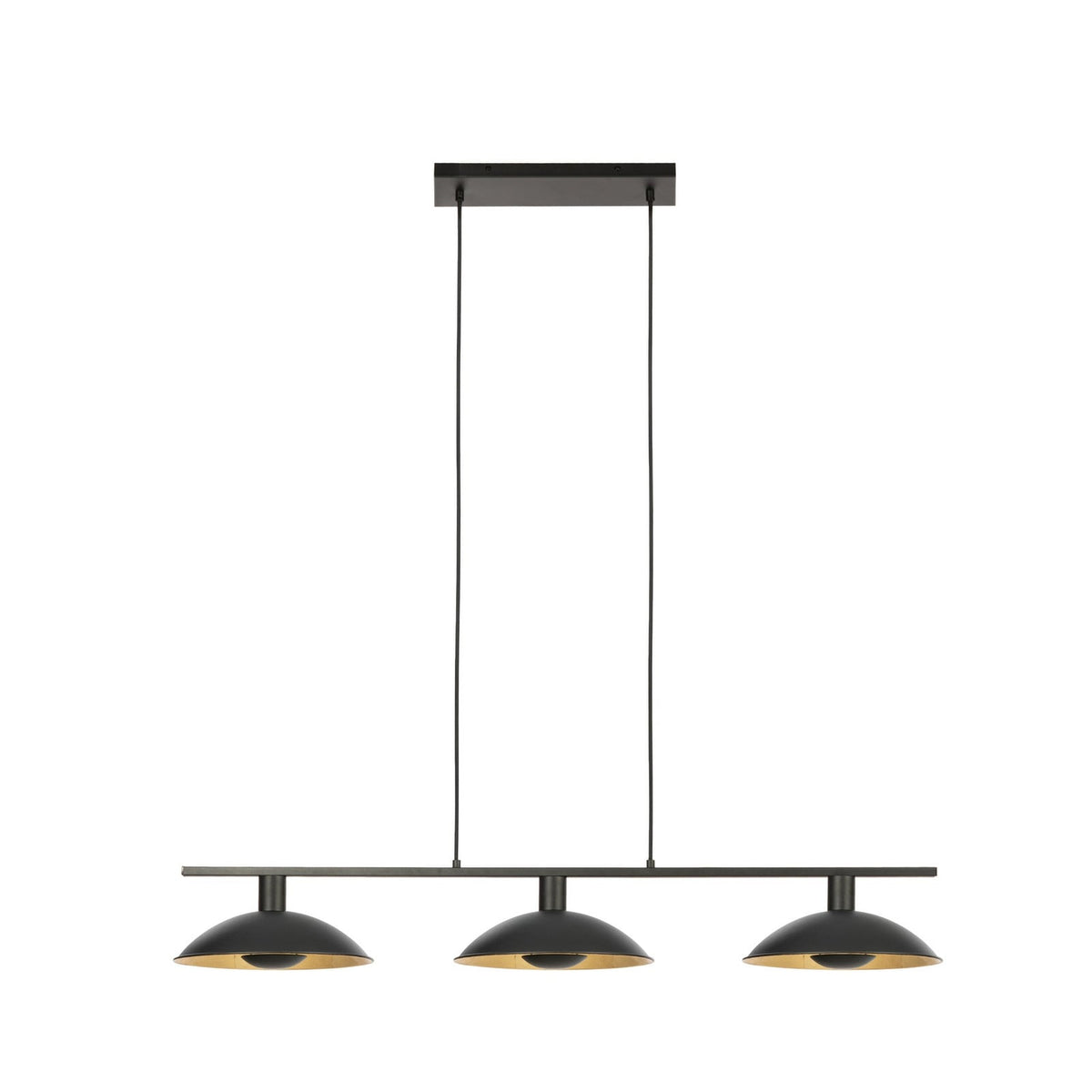 Narisara 46 1/2" Black and Gold Pendant Light
