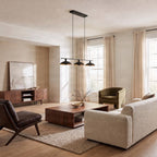 Narisara 46 1/2" Black and Gold Pendant Light