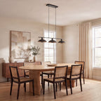 Narisara 46 1/2" Black and Gold Pendant Light