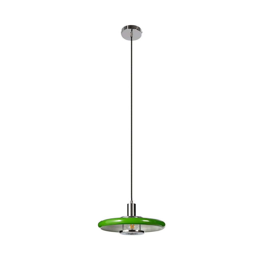 Branford 14" Green Pendant Light