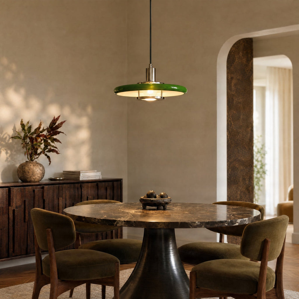 Branford 14" Green Pendant Light