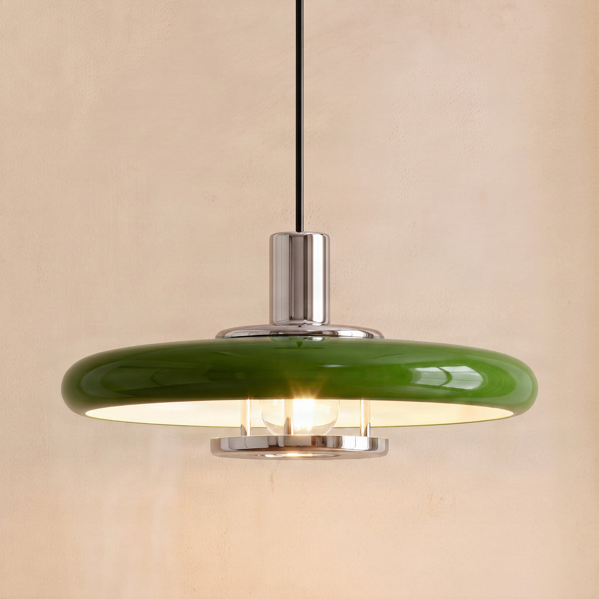 Branford 14" Green Pendant Light