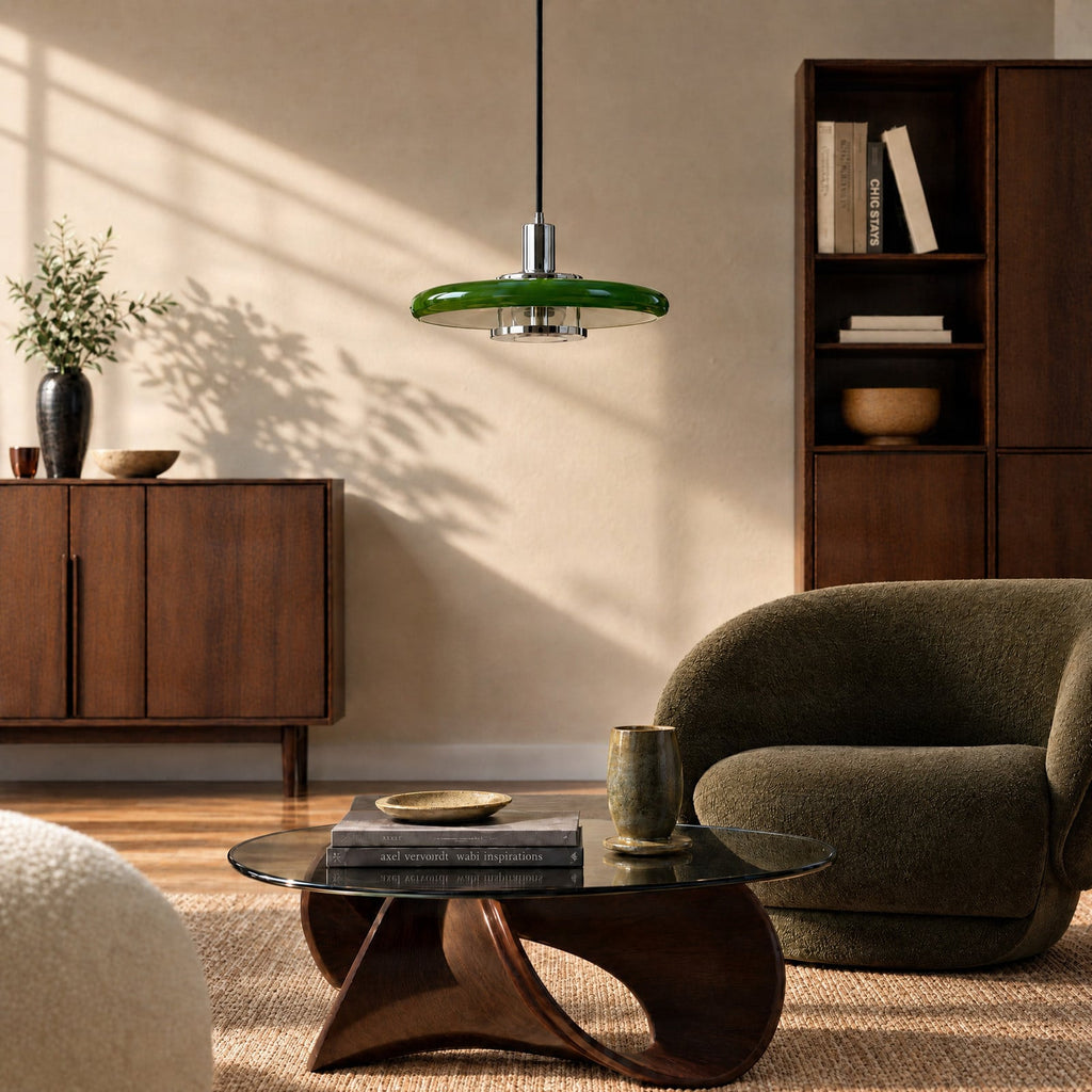 Branford 14" Green Pendant Light