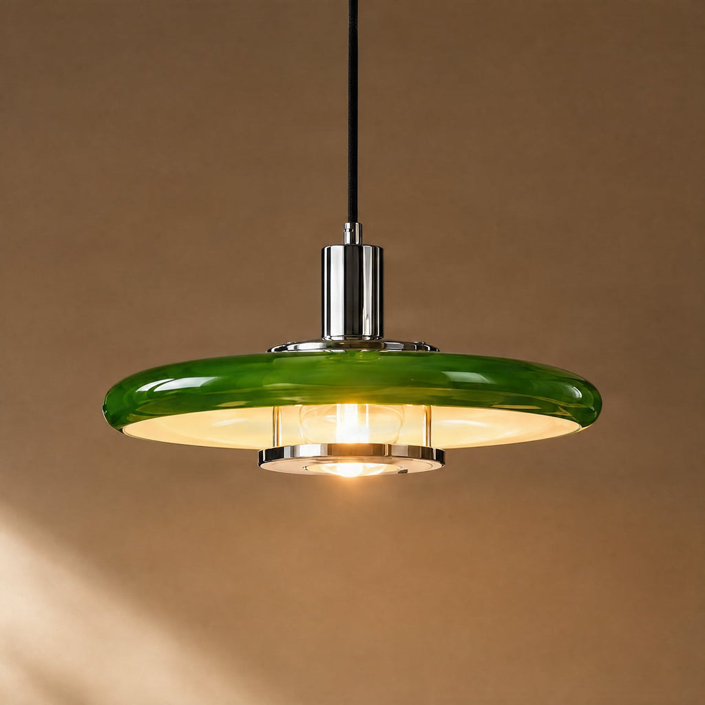 Branford 14" Green Pendant Light