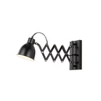 Merle 8 3/4" Black Wall Sconce with Reading Light