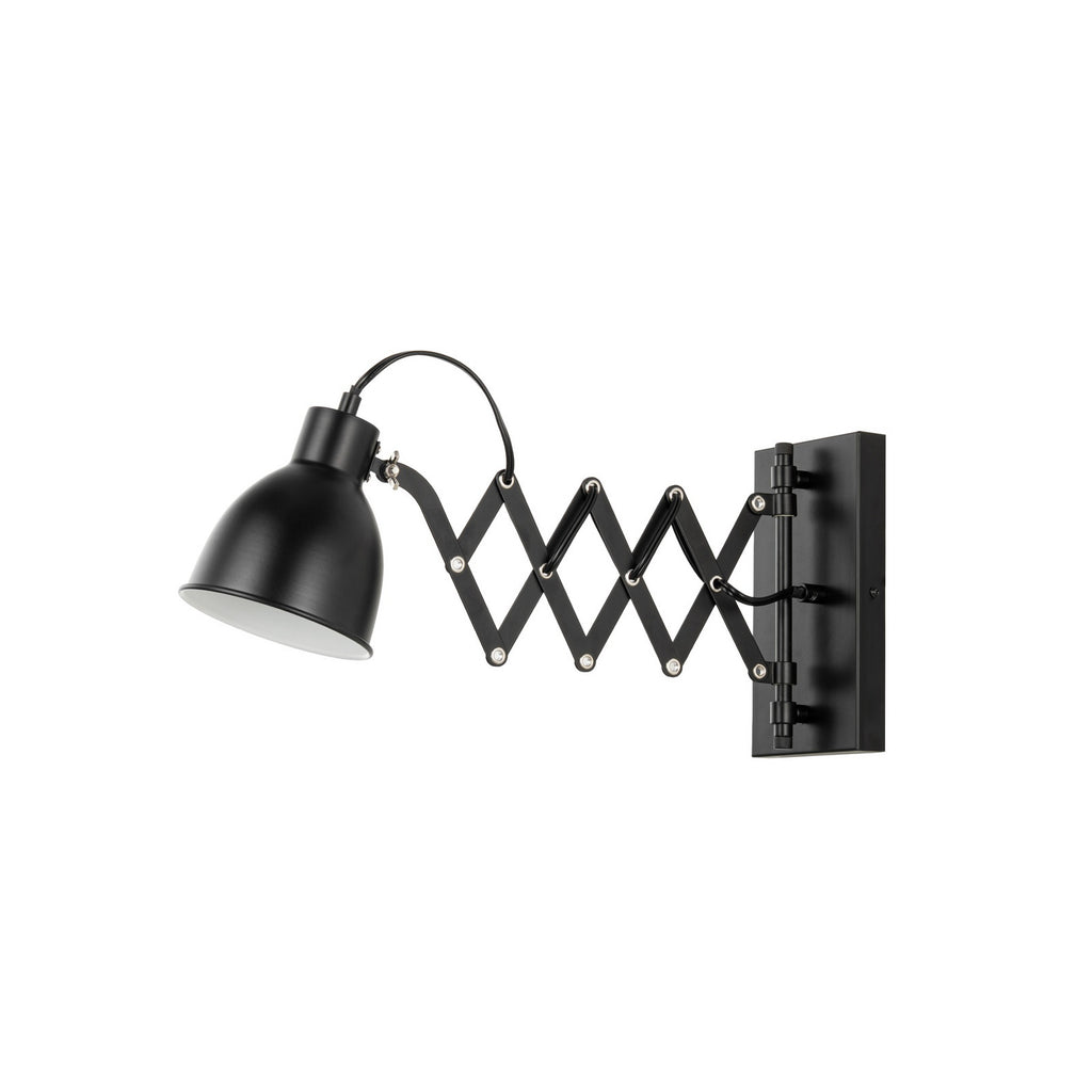 Merle 8 3/4" Black Wall Sconce with Reading Light