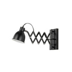 Merle 8 3/4" Black Wall Sconce with Reading Light