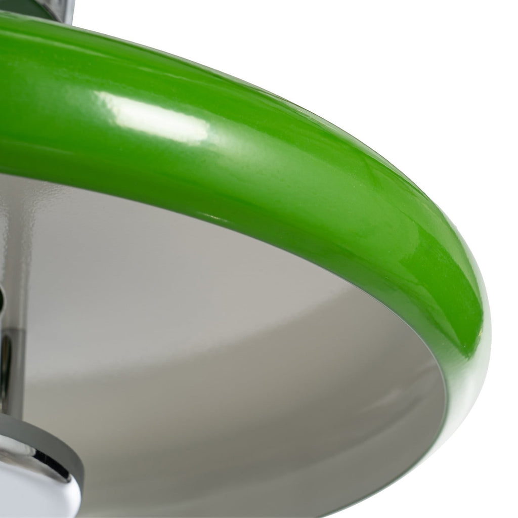 Branford 13 3/4" Green Ceiling Light