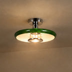 Branford 13 3/4" Green Ceiling Light