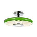 Branford 13 3/4" Green Ceiling Light