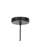 Lucande Davella pendant light, 19.7 in, bamboo, fabric