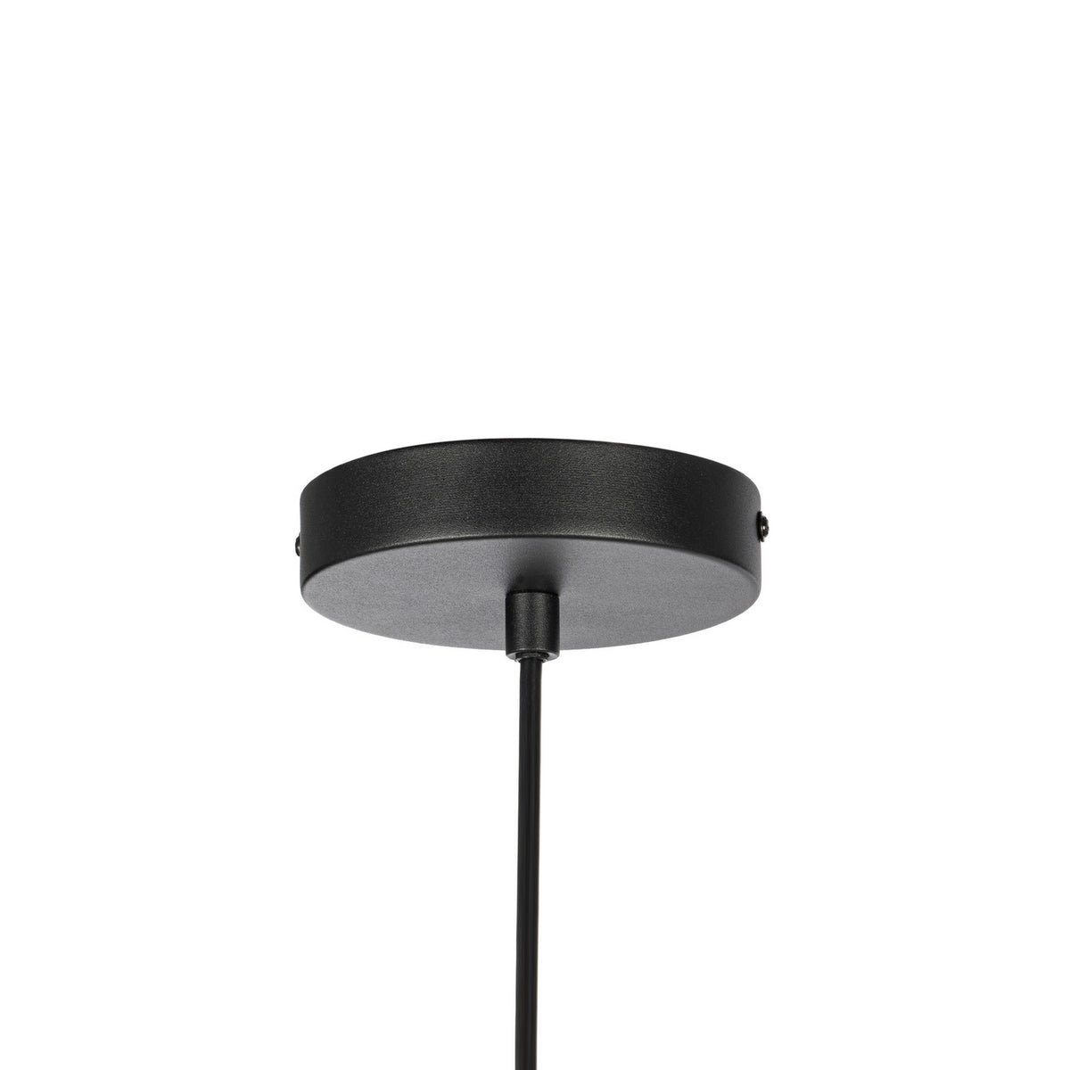 Lucande Davella pendant light, 19.7 in, bamboo, fabric