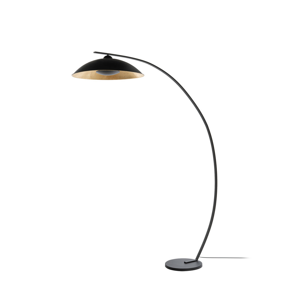 Emilienne 70 1/2" Black and Gold Arc Lamp