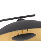 Emilienne 70 1/2" Black and Gold Arc Lamp