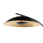 Emilienne 70 1/2" Black and Gold Arc Lamp