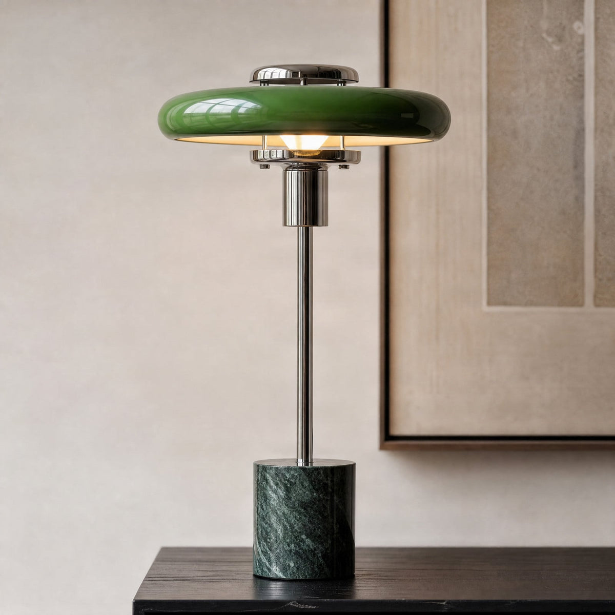 Branford 18 1/4" Green Marble Table Lamp