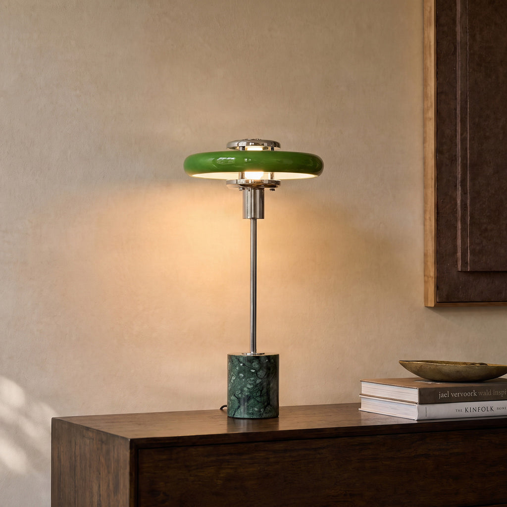 Branford 18 1/4" Green Marble Table Lamp