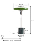 Branford 18 1/4" Green Marble Table Lamp