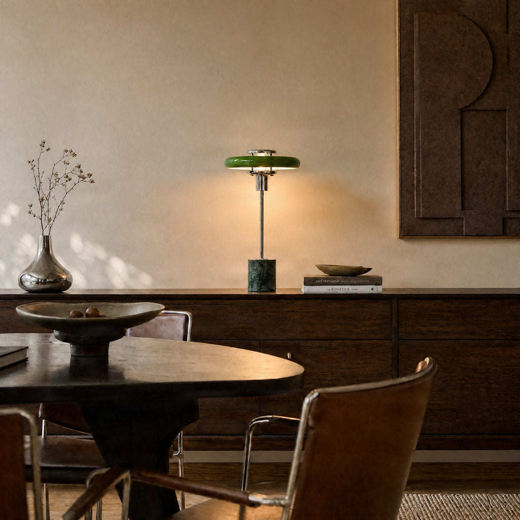 Branford 18 1/4" Green Marble Table Lamp
