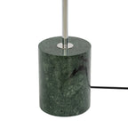 Lucande Branford floor lamp, 51 in, green, metal/marble