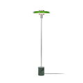 Lucande Branford floor lamp, 51 in, green, metal/marble