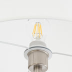 Parsa 65 3/4" White Fabric Floor Lamp