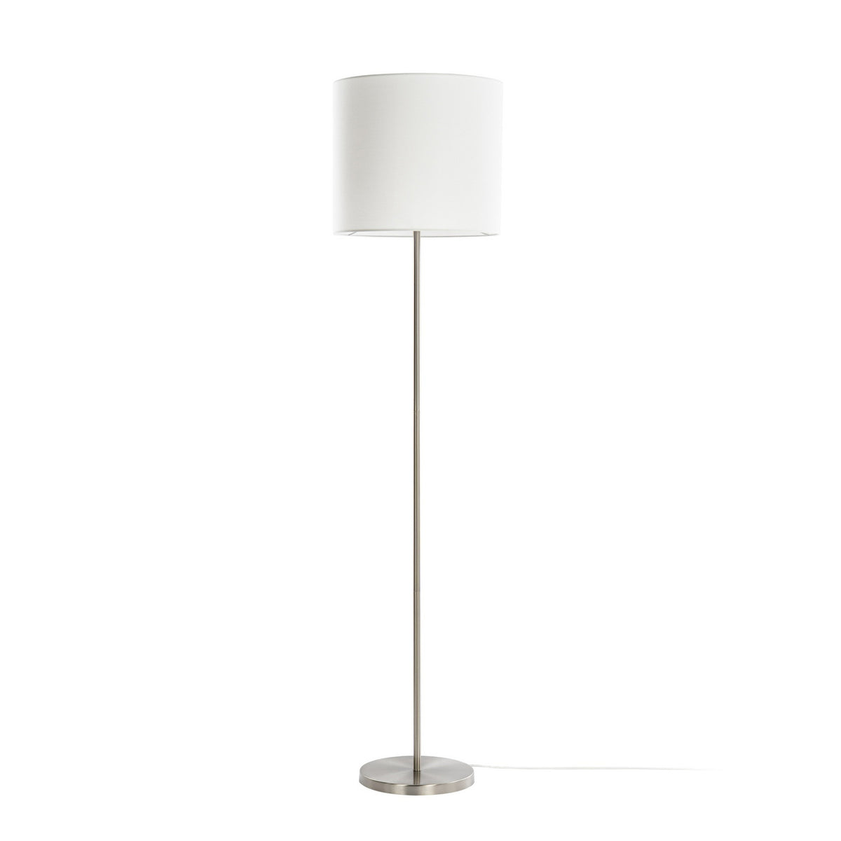 Parsa 65 3/4" White Fabric Floor Lamp