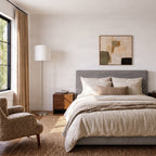 Parsa 65 3/4" White Fabric Floor Lamp