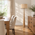 Fabrena 55" Bamboo Floor Lamp
