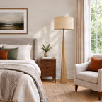 Fabrena 55" Bamboo Floor Lamp