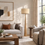 Fabrena 55" Bamboo Floor Lamp