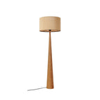 Fabrena 55" Bamboo Floor Lamp