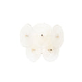 Lucande Flora wall light, multi-bulb, gold/clear