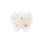 Lucande Flora wall light, multi-bulb, gold/clear