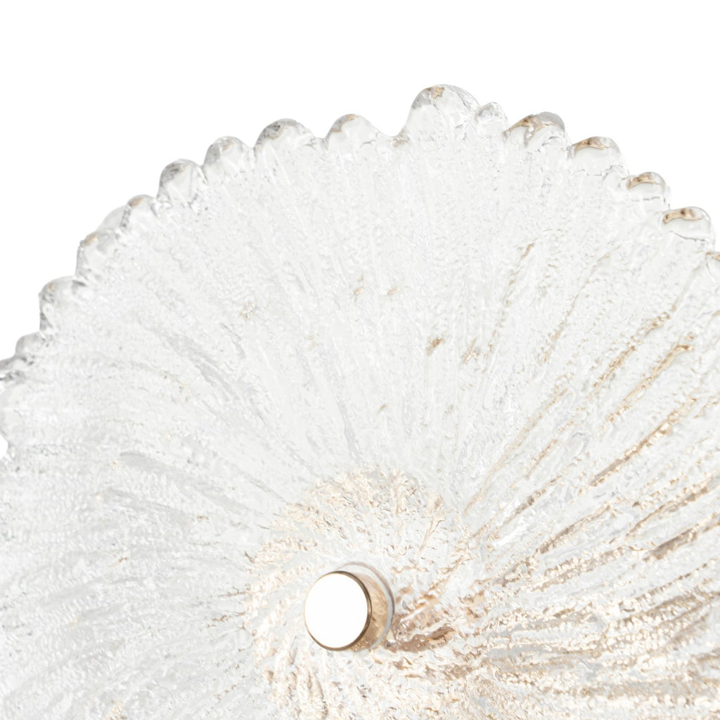 Lucande Flora wall light, multi-bulb, gold/clear