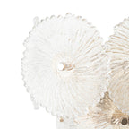 Lucande Flora wall light, multi-bulb, gold/clear