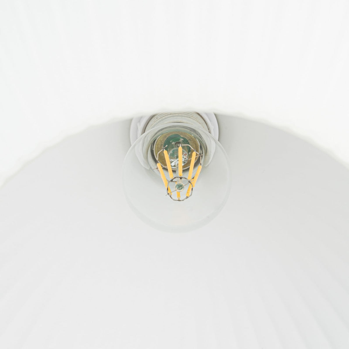 Lucande Dante pendant light, Ø 13.8 inches, brass/opal